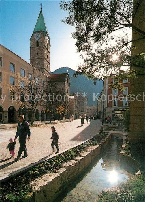 Bad Reichenhall Stadtbach Poststraße Ägidikirche
