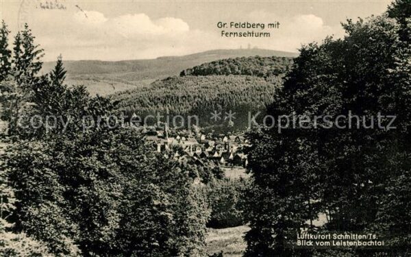 Schmitten Taunus Landschaftspanorama Blick vom Leistenba