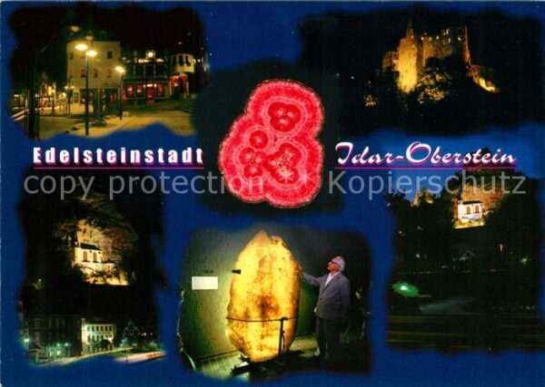 Idar-Oberstein Nachtaufnahmen Edelsteinstadt Felsenkir