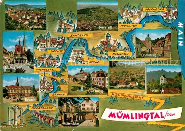 Neustadt Odenwald und Umgebung Orte im Mümlingtal