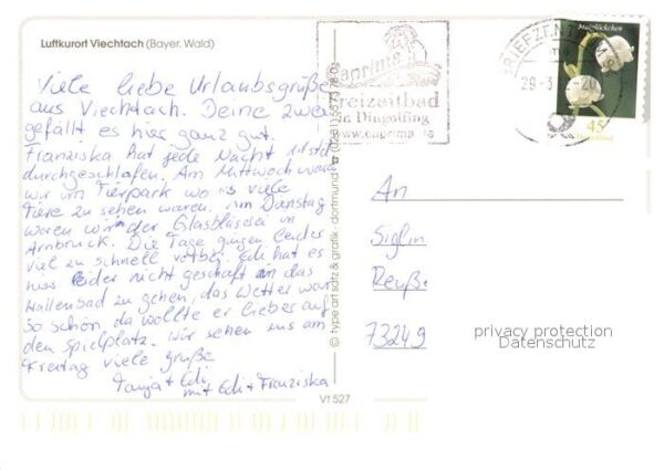 Viechtach Bayerischer Wald Stadtplatz Kirche Höllensteinsee Grosse – Bild 2