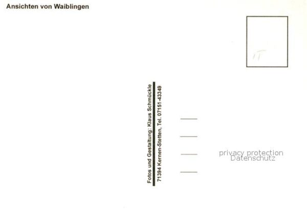 Waiblingen Rems Stadtansichten Kirche Fachwerkhaus Alts – Bild 2
