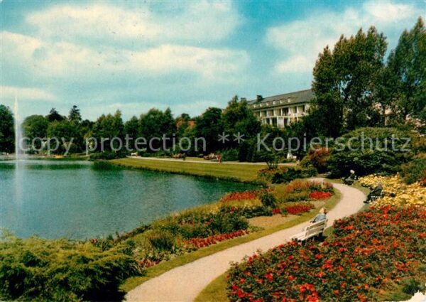 Bad Meinberg Kurpark Promenade Stausee Kurort am Teu
