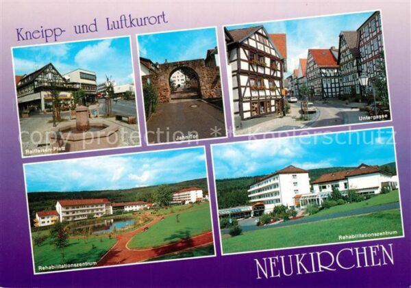Neukirchen Knuellgebirge Platz Brunnen Jahntor Untergasse Fachwe