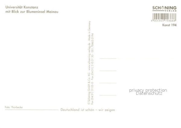Konstanz Bodensee Universität Blick zur Blumeninsel Maina – Bild 2