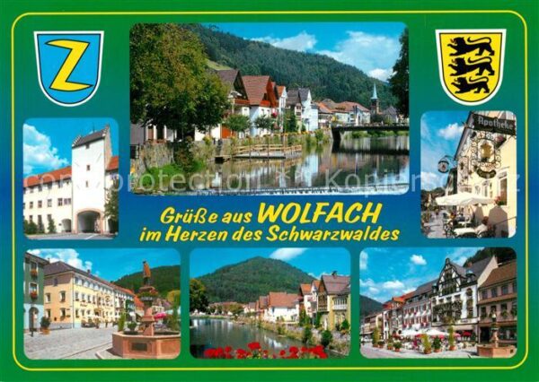 Wolfach Hauptstrasse Partie an der Kinzig Stras
