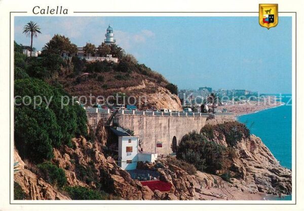 Calella Faro Leuchtturm Küstenpanorama