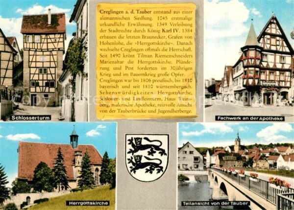 Creglingen Schlosserturm Fachwerk an der Apotheke