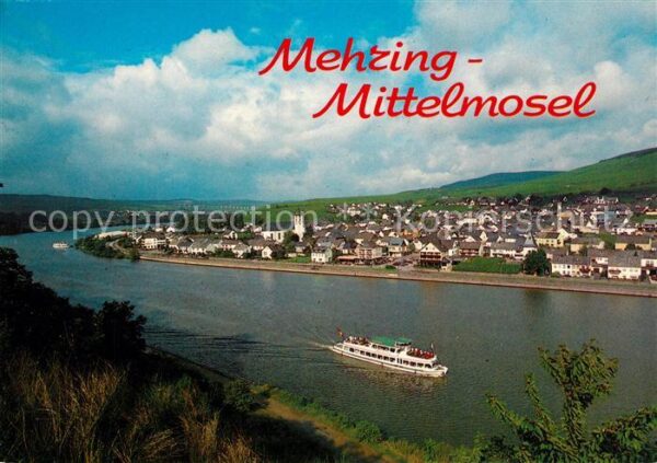 Mehring Mosel Panorama Blick über die Mittelmosel Röm