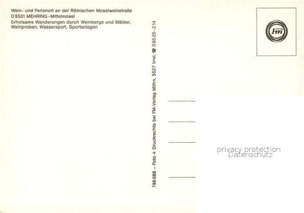 Mehring Mosel Panorama Blick über die Mittelmosel Röm – Bild 2