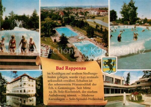 Bad Rappenau Wasserschloss Kuranlagen Sole Sprudel W