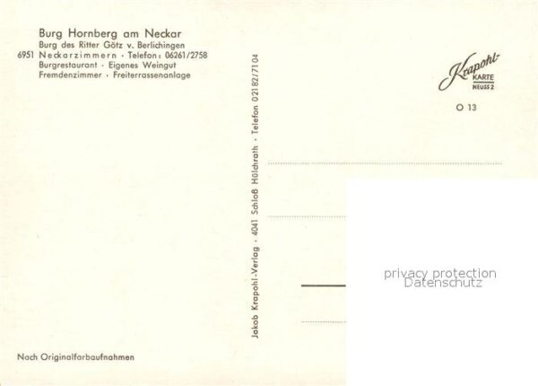 Neckarzimmern Burg Hornberg am Neckar Ritter Götz von – Bild 2