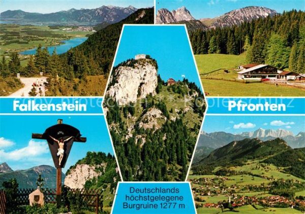 Pfronten Landschaftspanorama Alpen Wegekreuz Fal