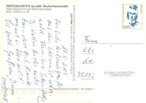Hinterzarten Klinik Kirche Schwarzwaldhof Maibaum Ad – Bild 2