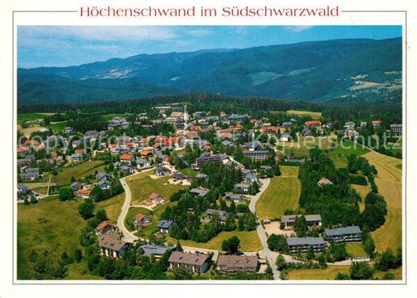 Hoechenschwand Kurort im Südschwarzwald Fliegeraufnahm