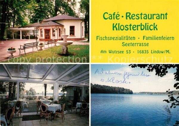 Lindow Mark Cafe Klosterblick