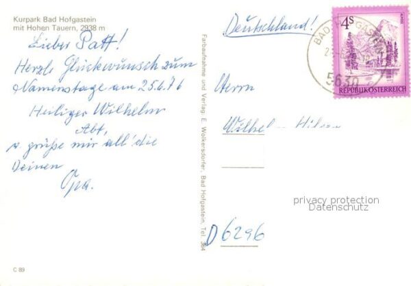 Bad Hofgastein Kurpark Graukogel Feuersang – Bild 2