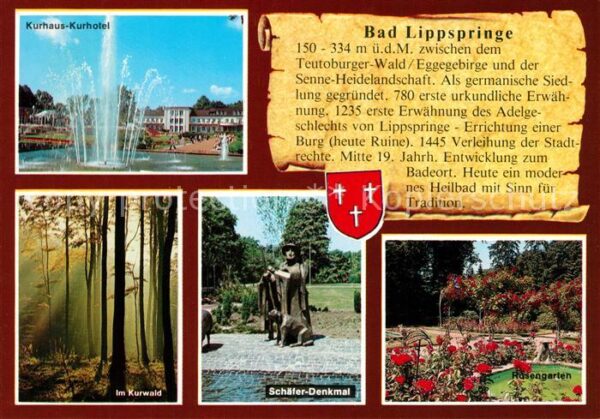 Bad Lippspringe Schäfer-Denkmal Kurhaus-Kurhotel