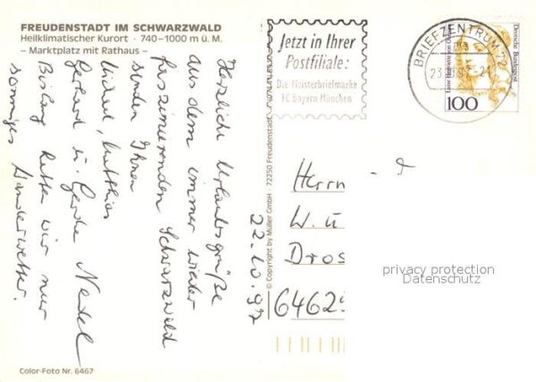 Freudenstadt Marktplatz Rathaus – Bild 2