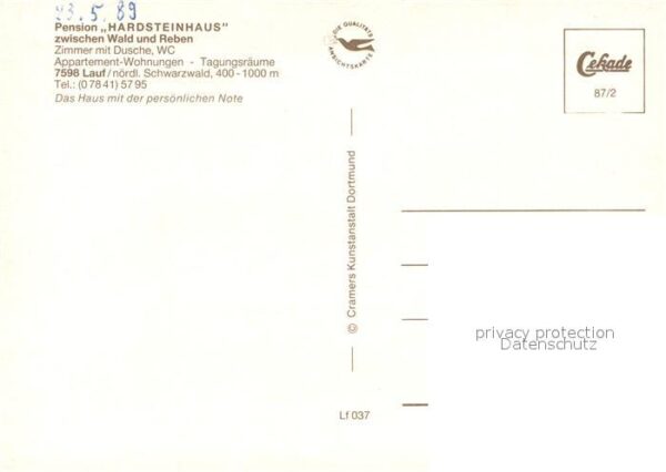 Lauf Baden Pension Hardsteinhaus – Bild 2