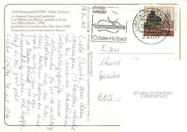 Eutin Carl Maria von Weber Haus – Bild 2
