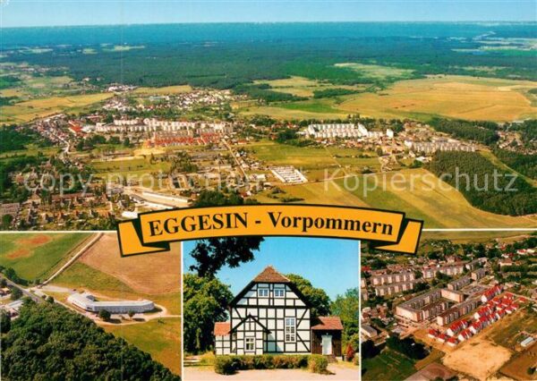 Eggesin Fliegeraufnahme Hotel Stadt Eggesin Fac