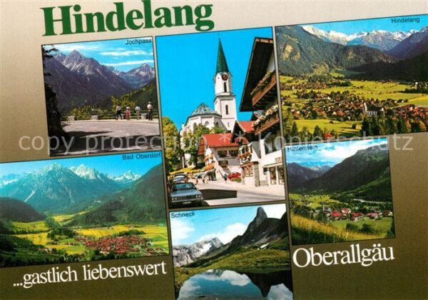 Hindelang Jochpass Kirche Hindelang Bad Oberdorf