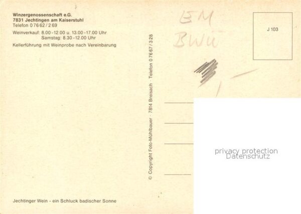 Jechtingen Panorama Fachwerkhäuser Wandteller – Bild 2
