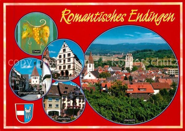 Endingen Kaiserstuhl Detail Königsschaffhausener Tor Rathaus