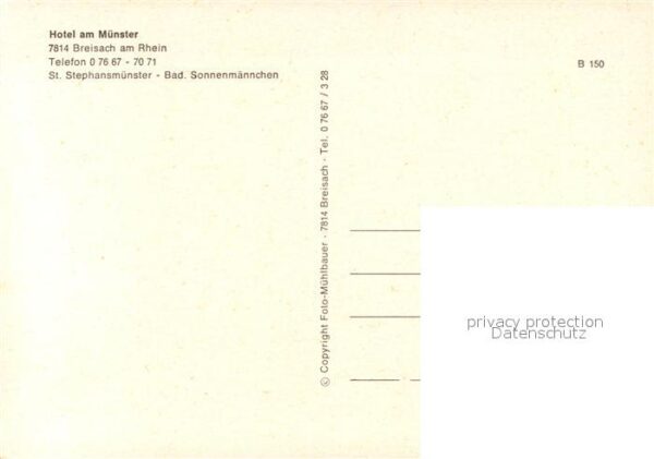 Breisach Rhein Hotel am Münster St Stephansmünster Bad – Bild 2