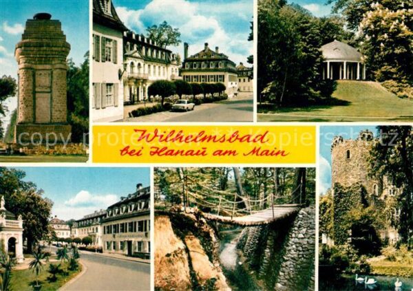 Wilhelmsbad Monument Pavillon Hängebrücke Ruine