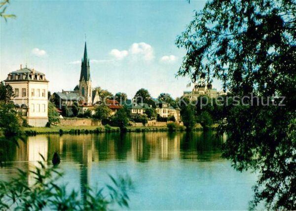 Hanau Main Kirche Mainpartie