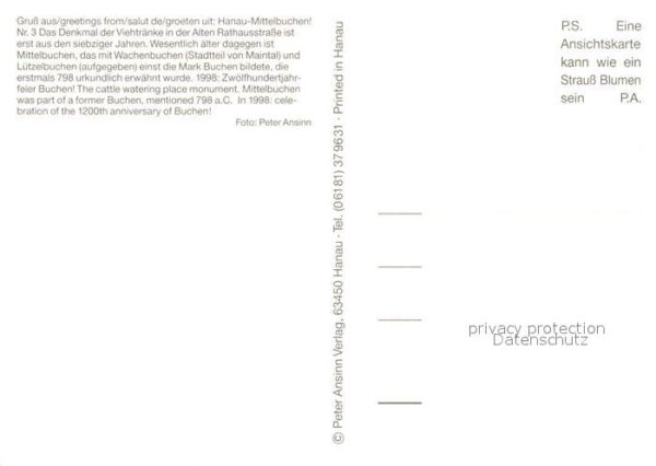 Mittelbuchen AlteRathausstrasse Viehtränke – Bild 2