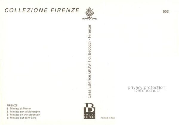 Firenze Florenz San Miniato al Monte – Bild 2