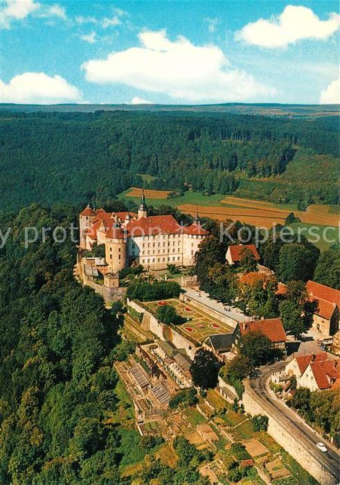 Langenburg Wuerttemberg Schloss Langenburg Fliegeraufnahme