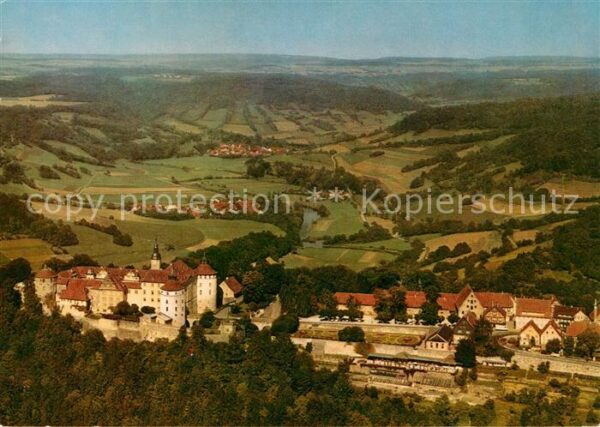 Langenburg Wuerttemberg Schloss Fliegeraufnahme