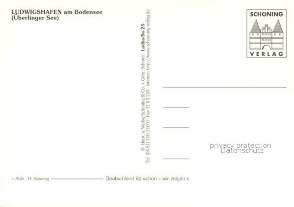 Ludwigshafen Bodensee Fliegeraufnahme Rathaus Kirche Seeparti – Bild 2