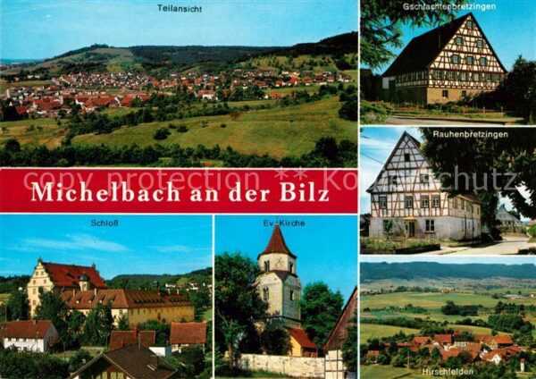 Michelbach Bilz Panorama Gschlachtenbretzingen Schloss