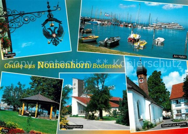 Nonnenhorn Bodensee Hafen Ausleger St Christophoru