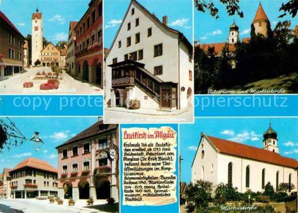 Leutkirch Bockturm Rathaus Martinskirche