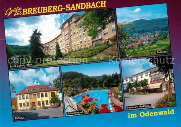 Sandbach Hessen Ernst Ludwig Klinik Rathaus Schwimmbad