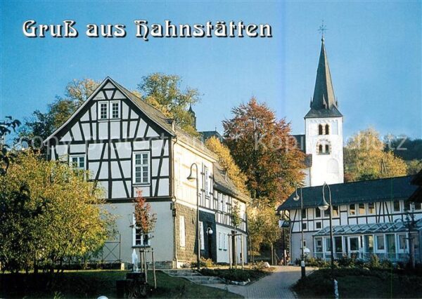 Hahnstaetten Alte Schule Rathaus Pfarrkirche Sankt N