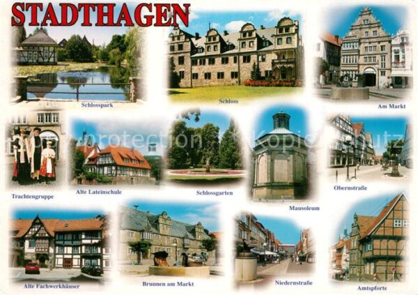 Stadthagen Schlosspark Schloss Markt Trachtengrupp