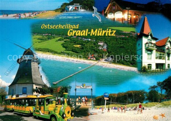 Graal-Mueritz Ostseebad Windmühle Parkeisenbahn Strand