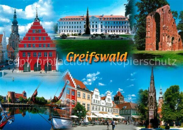 Greifswald Rathaus Marktplatz Klosterruine Eldena