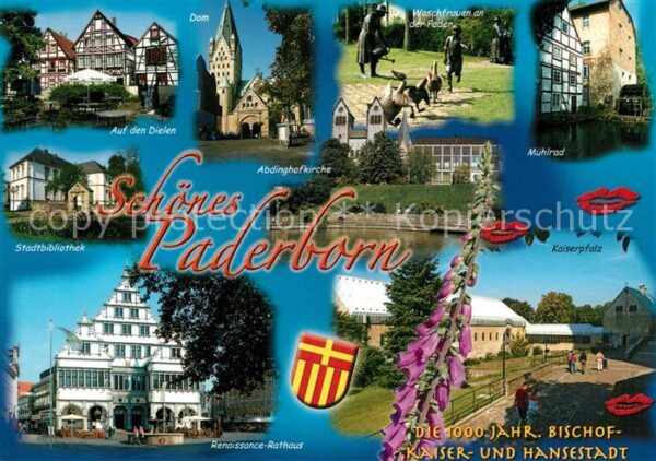 Paderborn Kaiserpfalz Rathaus Mühlrad