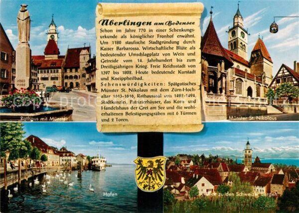 Ueberlingen Bodensee Rathaus Münster Sankt Nikolaus Hafen Sc