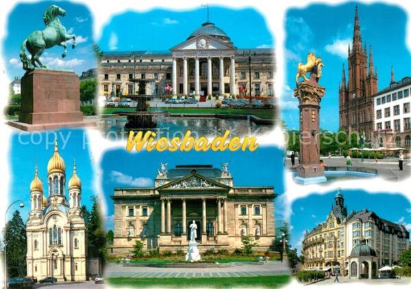 Wiesbaden Kursanatorium Marktkirche Stadtschloss
