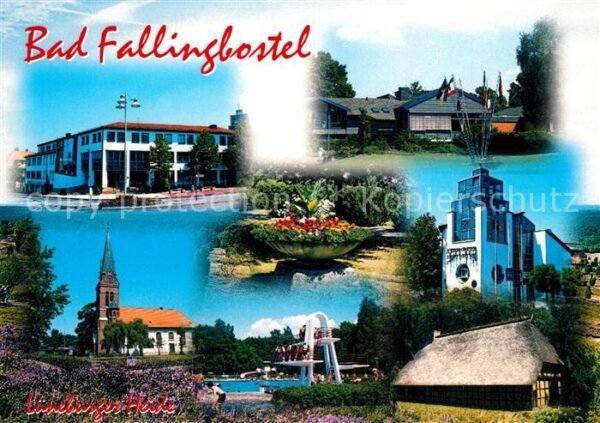 Fallingbostel Bad Schwimmbad Kirche Reetdachhaus