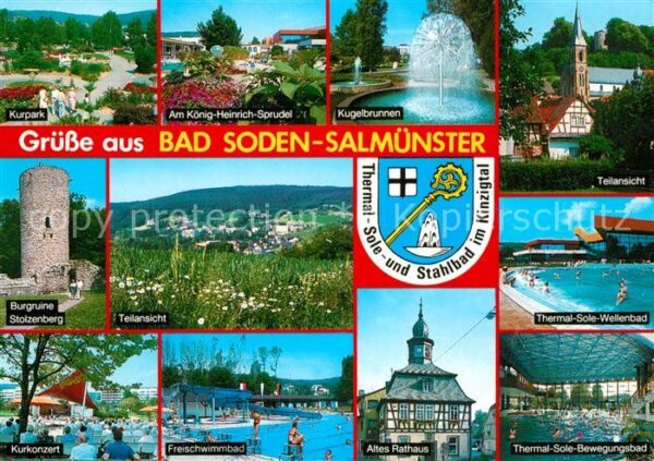 Bad Soden-Salmuenster Freischwimmbad Altes Rathaus Thermal-So